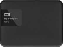 WD - My Passport Ultra 1TB External USB 3.0/2.0 Portable Hard Drive - Classic Black